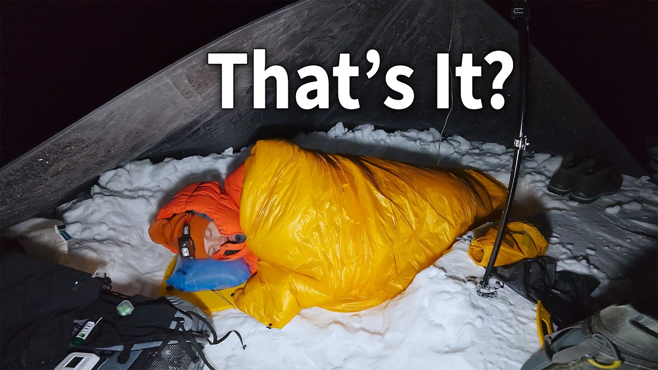 I Tried Extreme Minimalist Winter Camping…