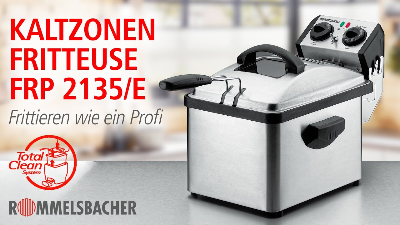 ROMMELSBACHER Kaltzonen Fritteuse 🍟🧆 Frittieren wie ein Profi 🥟 FRP 2135/E