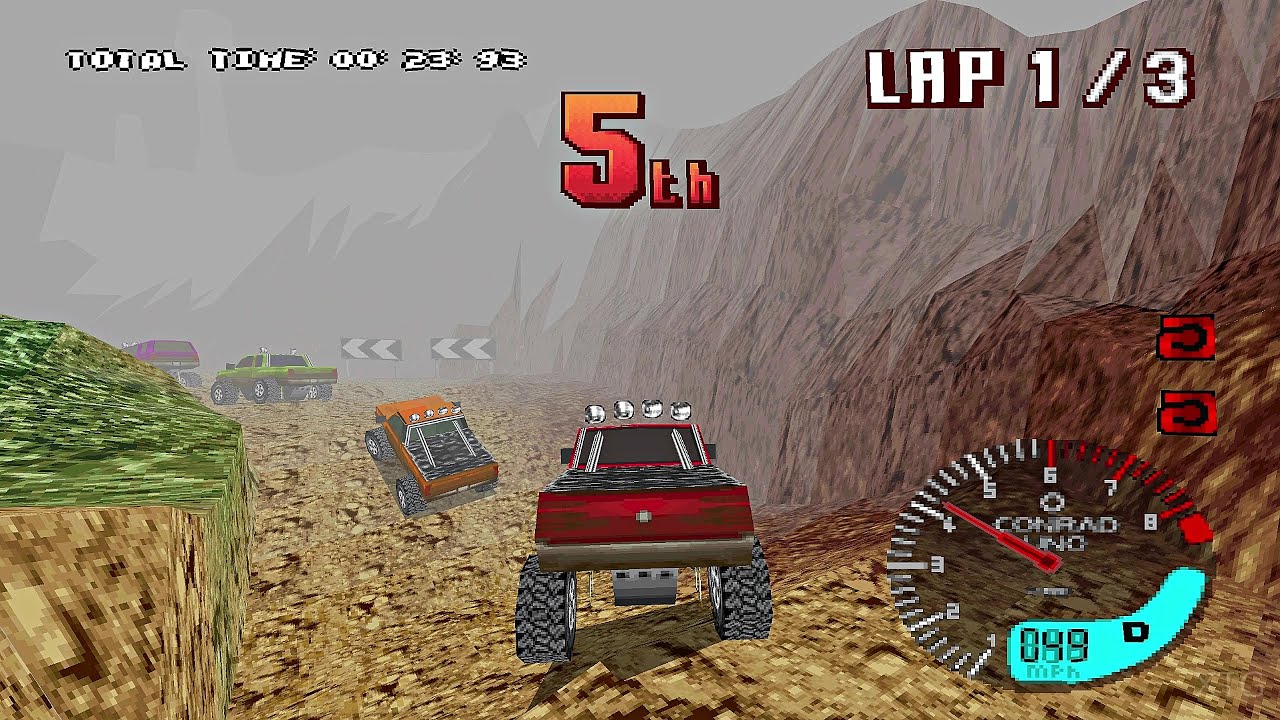 TNN Motor Sports Hardcore 4x4 PS1 Gameplay HD (Beetle PSX HW)