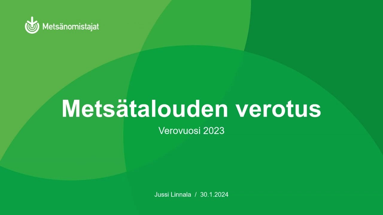 Metsäveroilta webinaari 30.1.2024