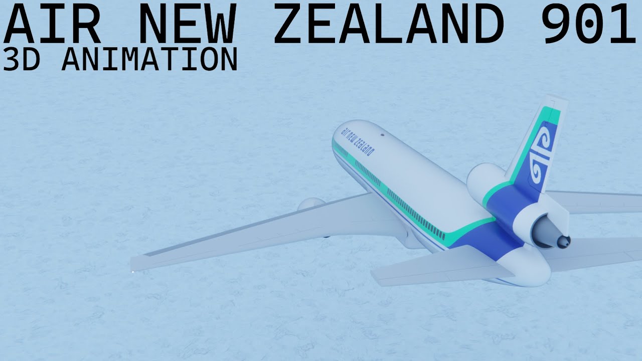 Air New Zealand Flight 901 - Crash Animation