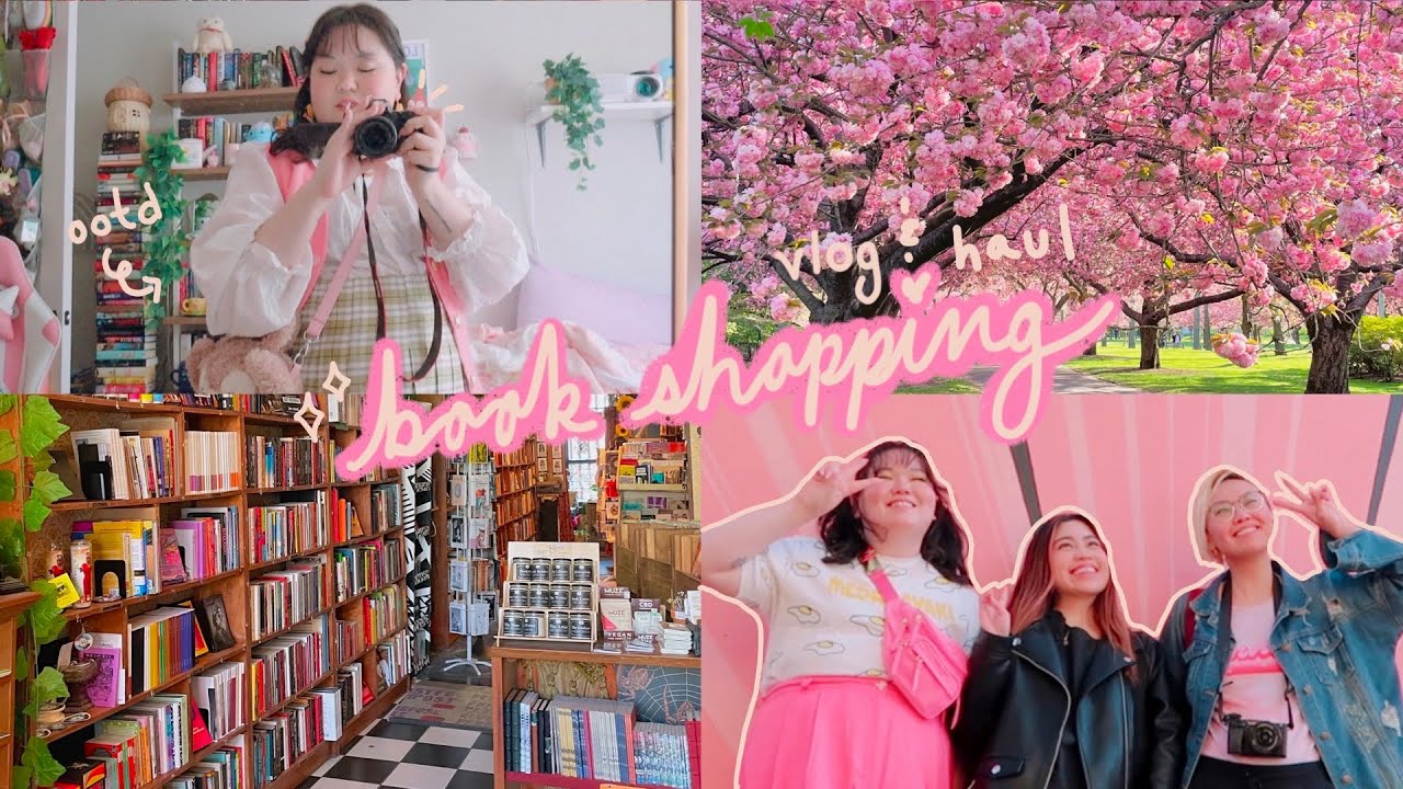 nyc book shopping vlog 🌸 6 bookstores, cozy gardens, & a lil book haul