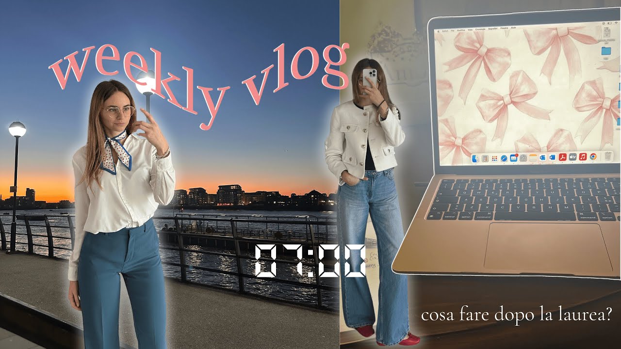 la vita dopo la laurea | weekly vlog | lavoro, studio & more 🌼
