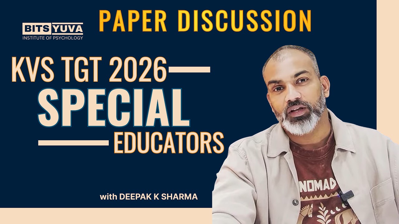 KVS Special Education TGT 2026 | Answer Key & Expected Cutoff | Deepak Sir | BITS YUVA