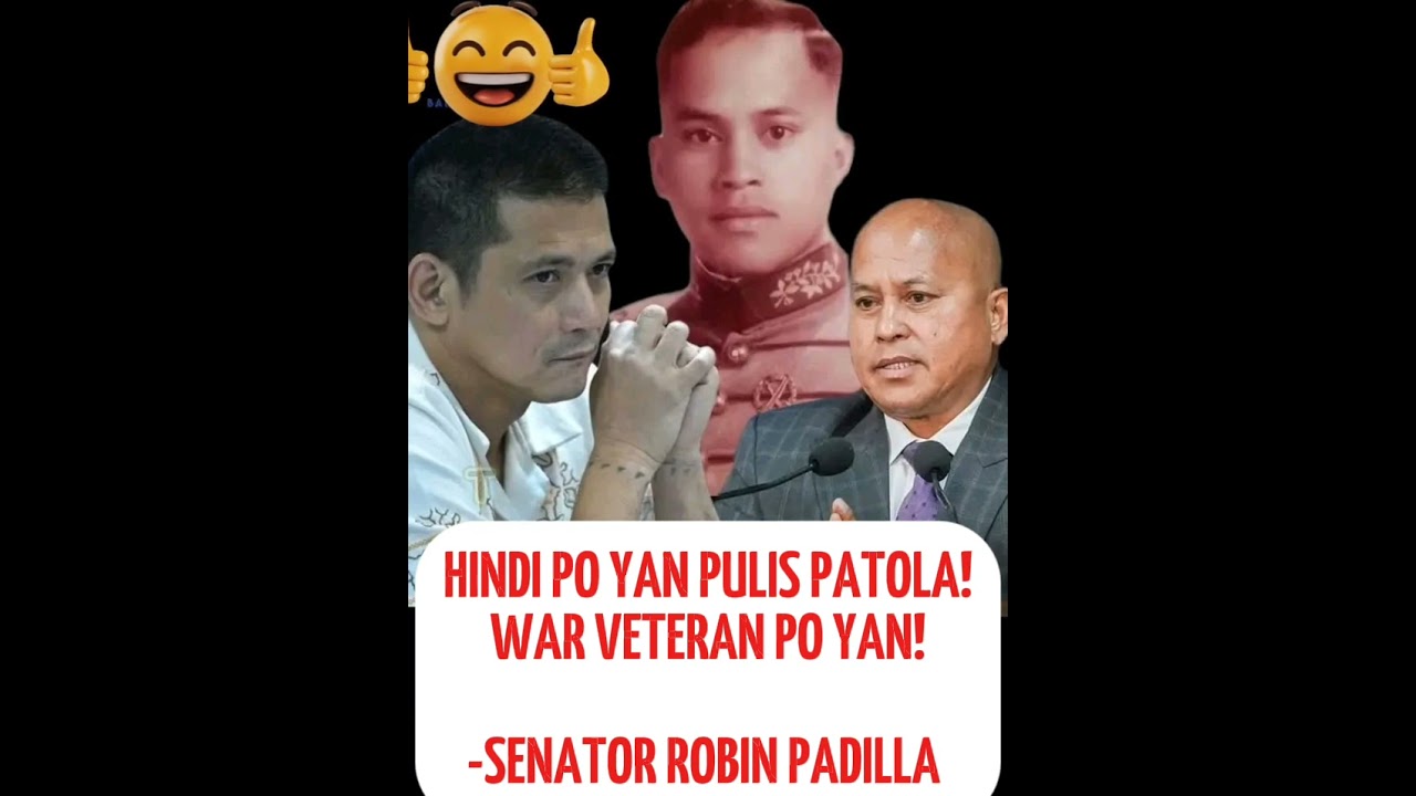SENATOR ROBIN PADILLA-BATO DELA ROSA: HINDI YAN PULIS PATOLA! 