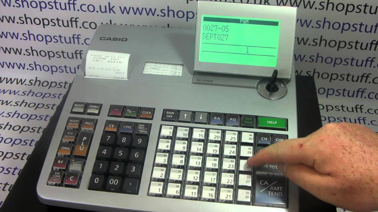 Casio PCR-T2300 / SE-S3000 Programming Instructions How To Program A Zero Price For Free Admissions