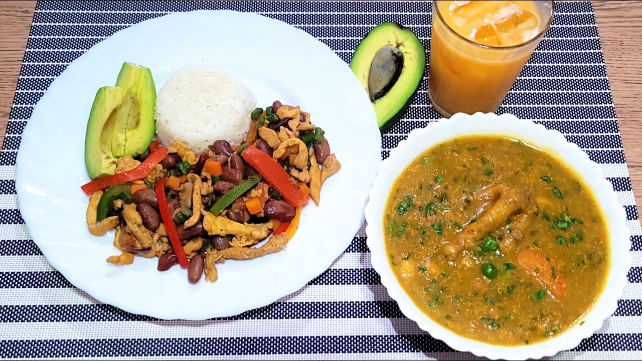 SORPRENDÍ A MI MAMÁ CON ÉSTE ALMUERZO SALUDABLE AGUADO DE QUINOA CON MENUDENCIA Y ENSALADA CALIENTE