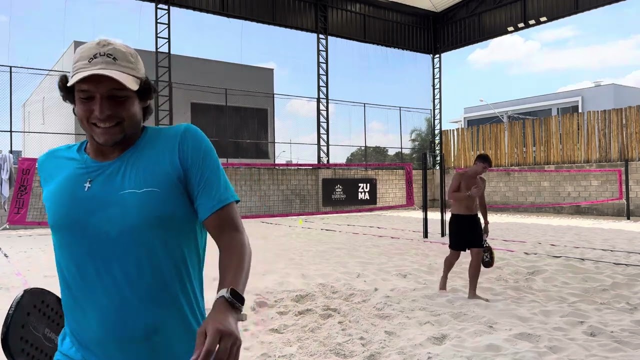 Beach Tennis - Treino na Zuma - Peres/Ponti x Branco/Buemo