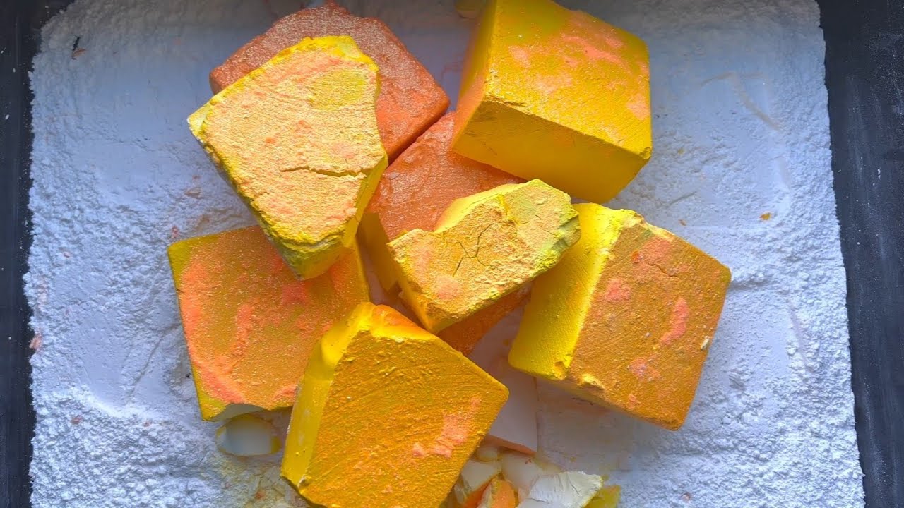 Soft Buttery& Dusty Muticolours OG BSN Chalk Crush Compilations@meltwithasmr  #asmrchalk #sleepaid 