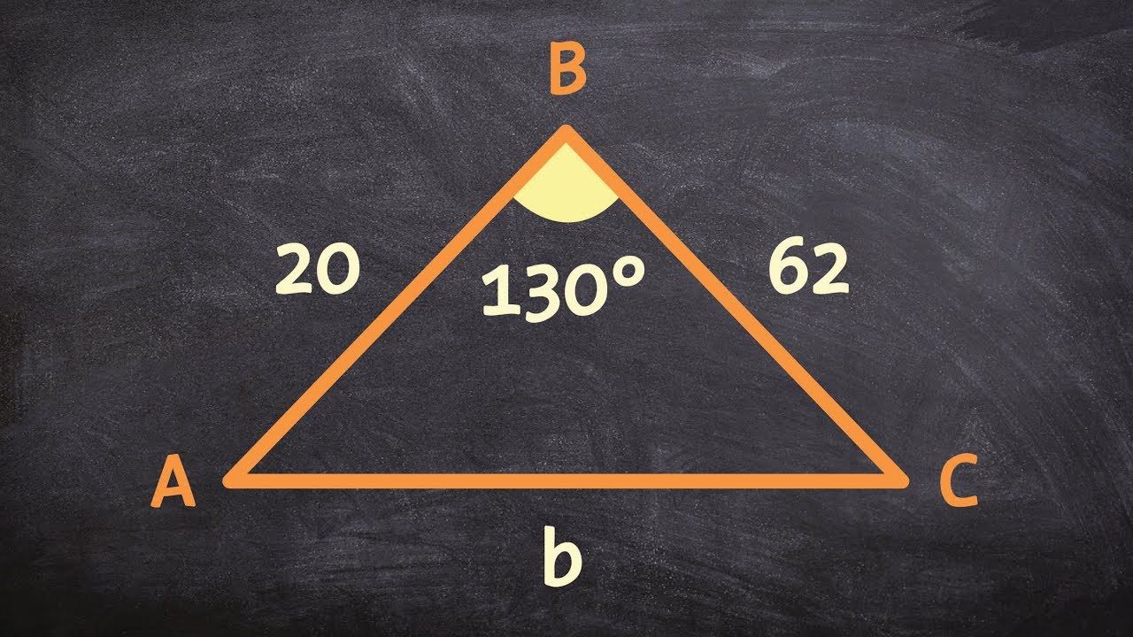 Find the area of an oblique triangle using a formula