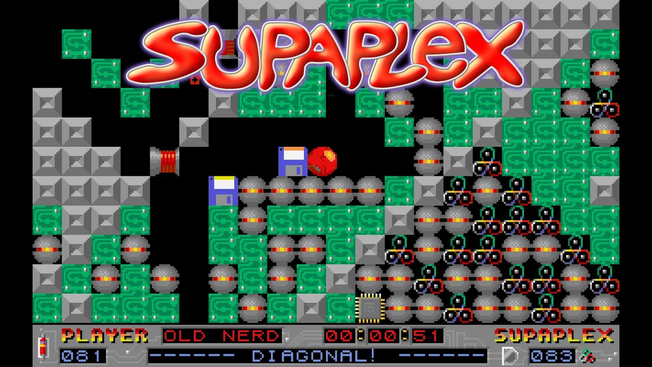 Supaplex | #81 Diagonal! | PC (DOS) Gameplay 4K