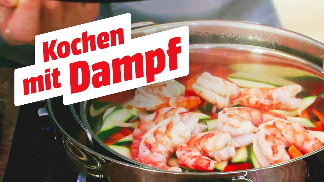 Leckere Gambas auf Gemüse | Dampfgarer von WMF | MediaMarkt KochShow