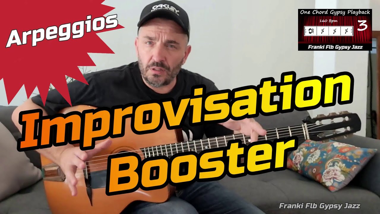Tous les Arpèges Gamme Majeure en improvisation - Cours Guitare Gypsy Jazz Manouche 
