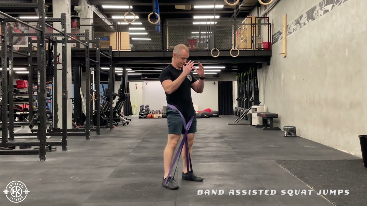 Band Assisted Squat Jumps