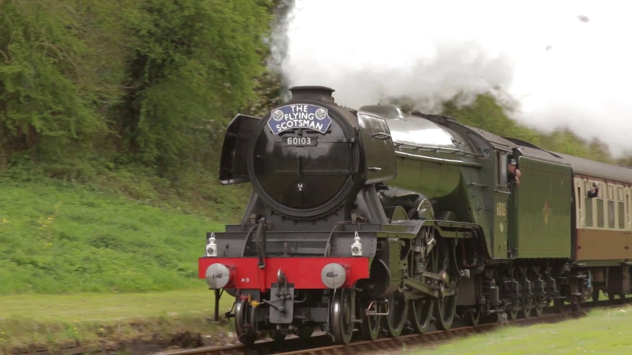 Flying Scotsman Flying South at West Hoathly Easter 2017