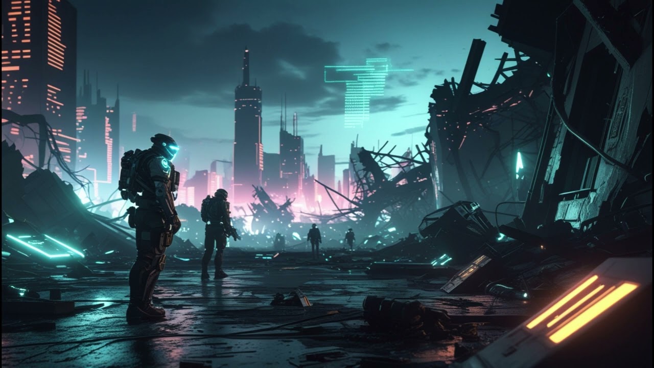 Neon Override – Cyberpunk Combat Music No Copyright   Sci Fi Game Soundtrack