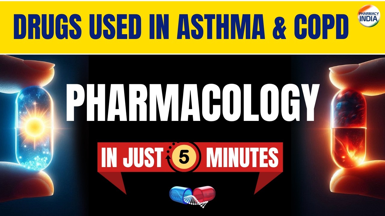 Drugs Used in Asthma & COPD | Adverse Effects | Use | Mode Of Action In 5 Minutes #pharmacology