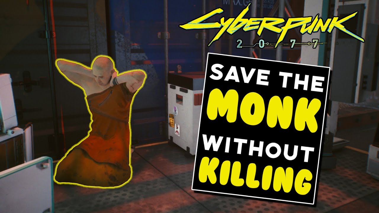 Cyberpunk 2077 - Saving the Monk WITHOUT KILLING - 
