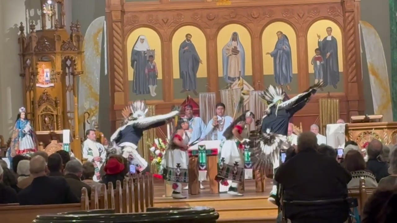 Seasonal Dance group . Dance in prayer @ Santa Fe Cathedral For National Leaders in Liturgy . 