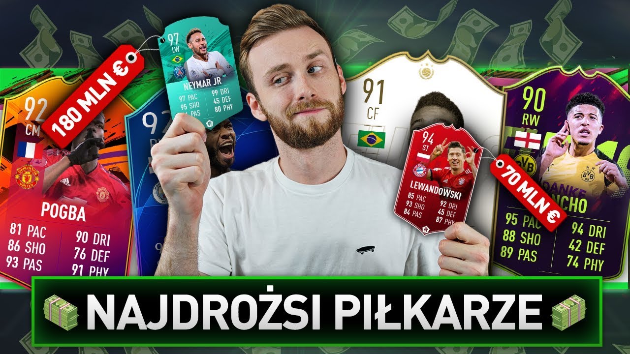 PIŁKARZE O NAJWIĘKSZEJ WARTOŚCI W DRAFCIE | FIFA 19