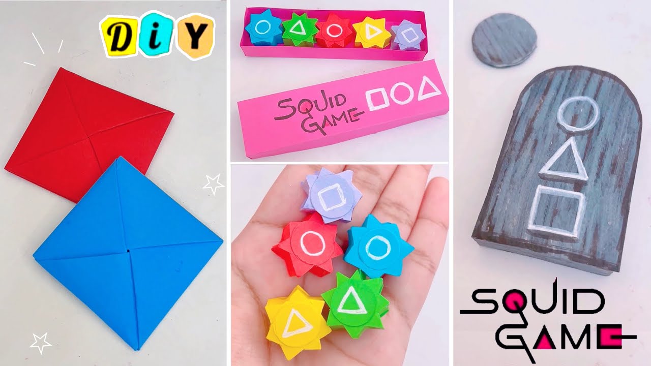 diy games from Squid game 2 / paper craft / Squid game craft / art and craft/ 5 minute craft/ how to