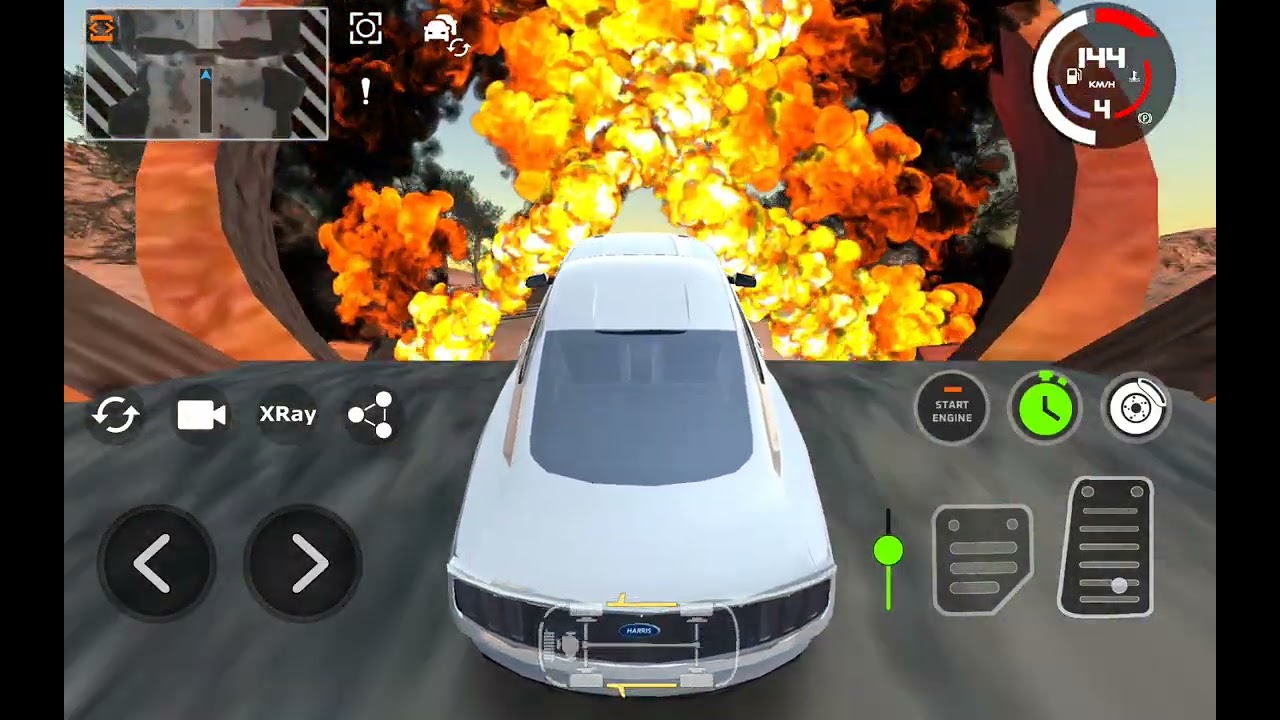 سياره ضد  شاحنه غاز ⛽️ 