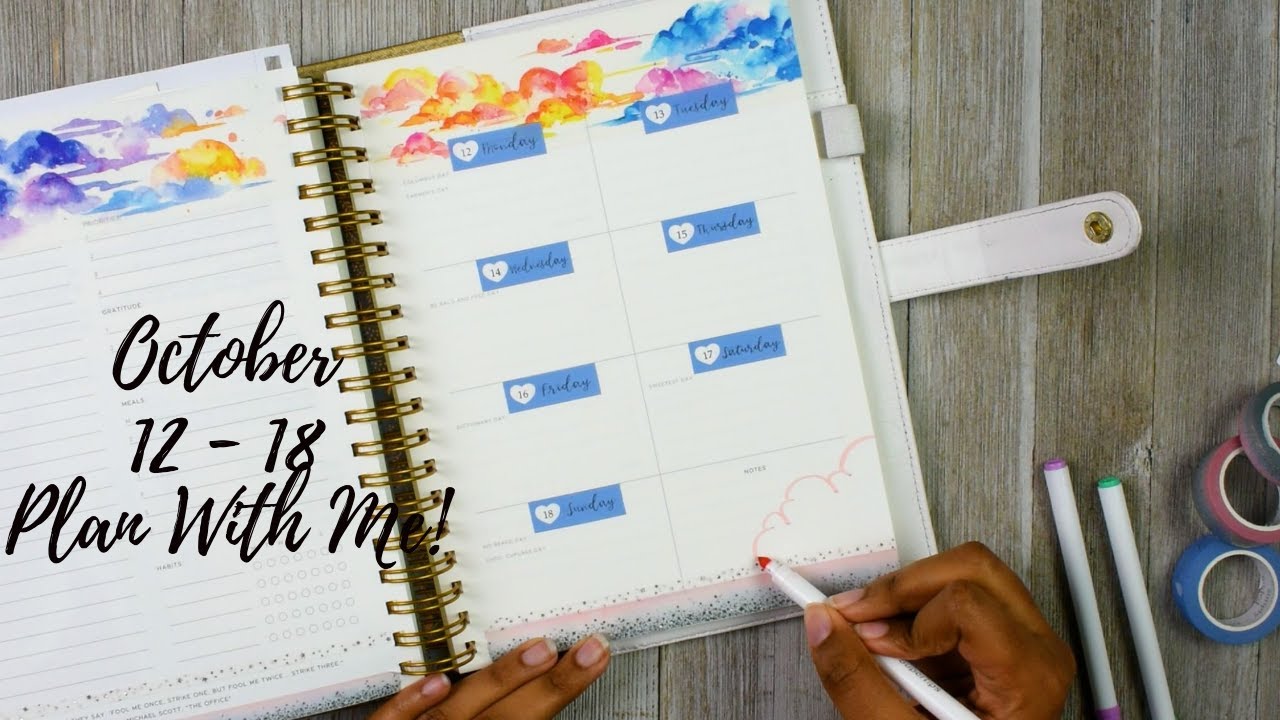 October 12~18 Plan With Me | Golden Coil | For You Best | Simply Gilded | Kraizy Colorful Plans