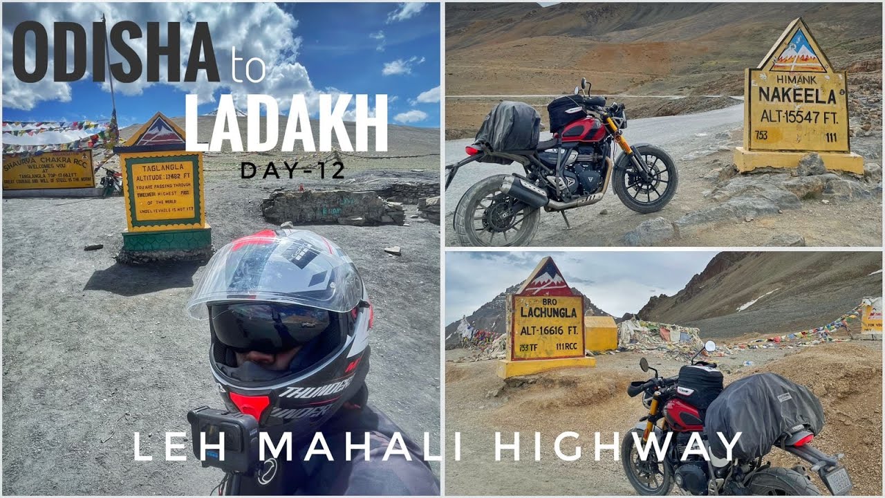Day-12 Leh to Sarchu, LEH MANALI Highway, 3 High mountain Passes,270 km, SOLO ODISHA TO Ladakh