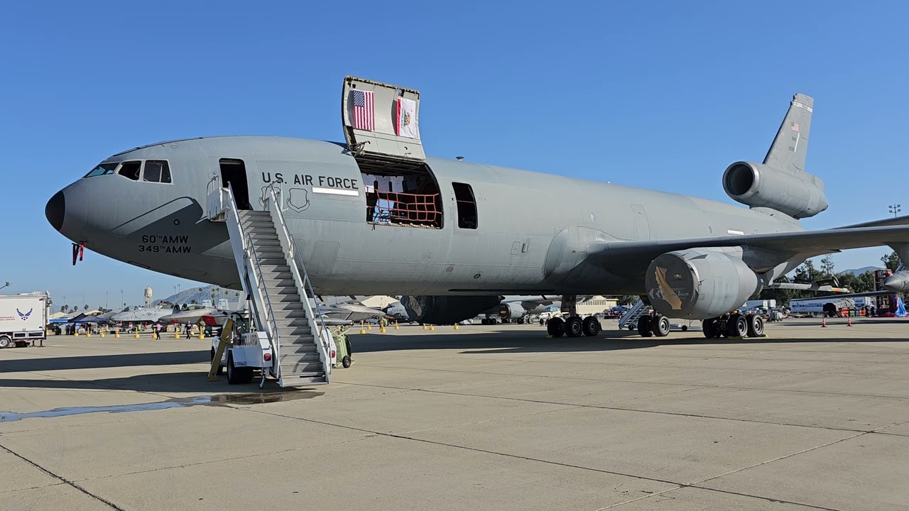 KC-10 from Travis Air Force Base static display at the 2023 Southern California Air Show