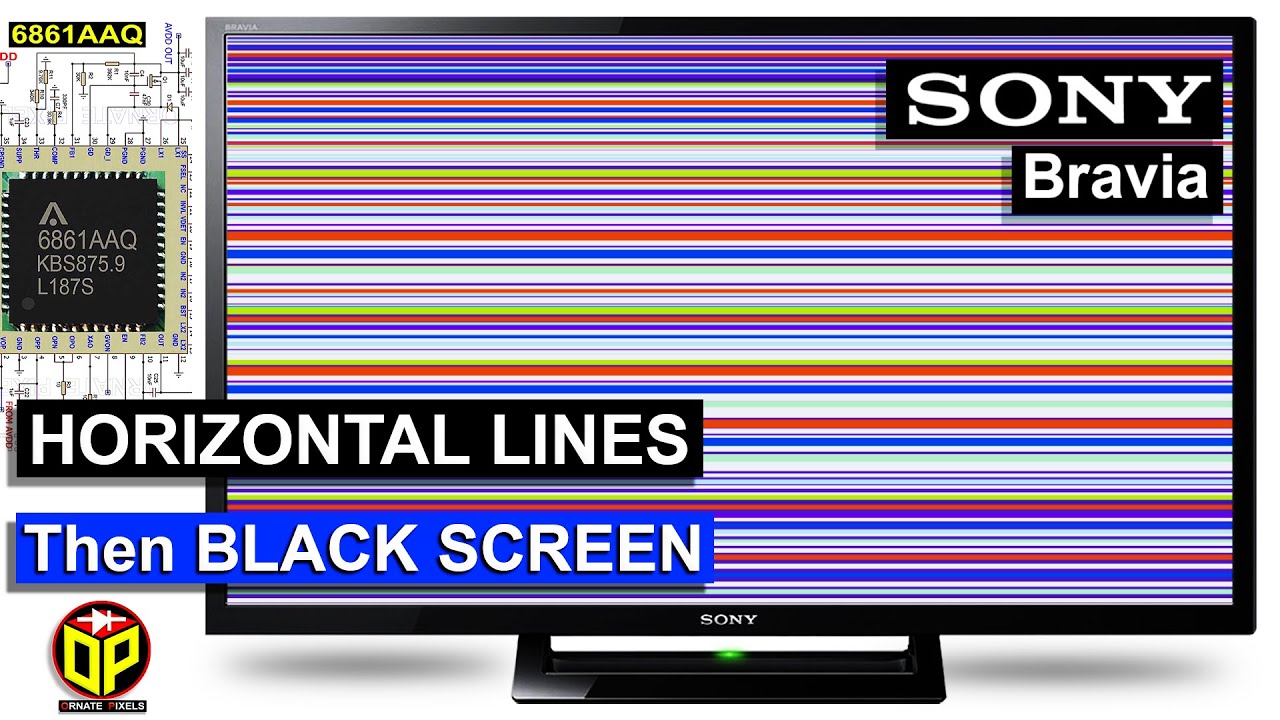 Horizontal lines then Black Screen Problem on Sony Bravia LED TV Screen | HV320WHB-N5M Panel Repair