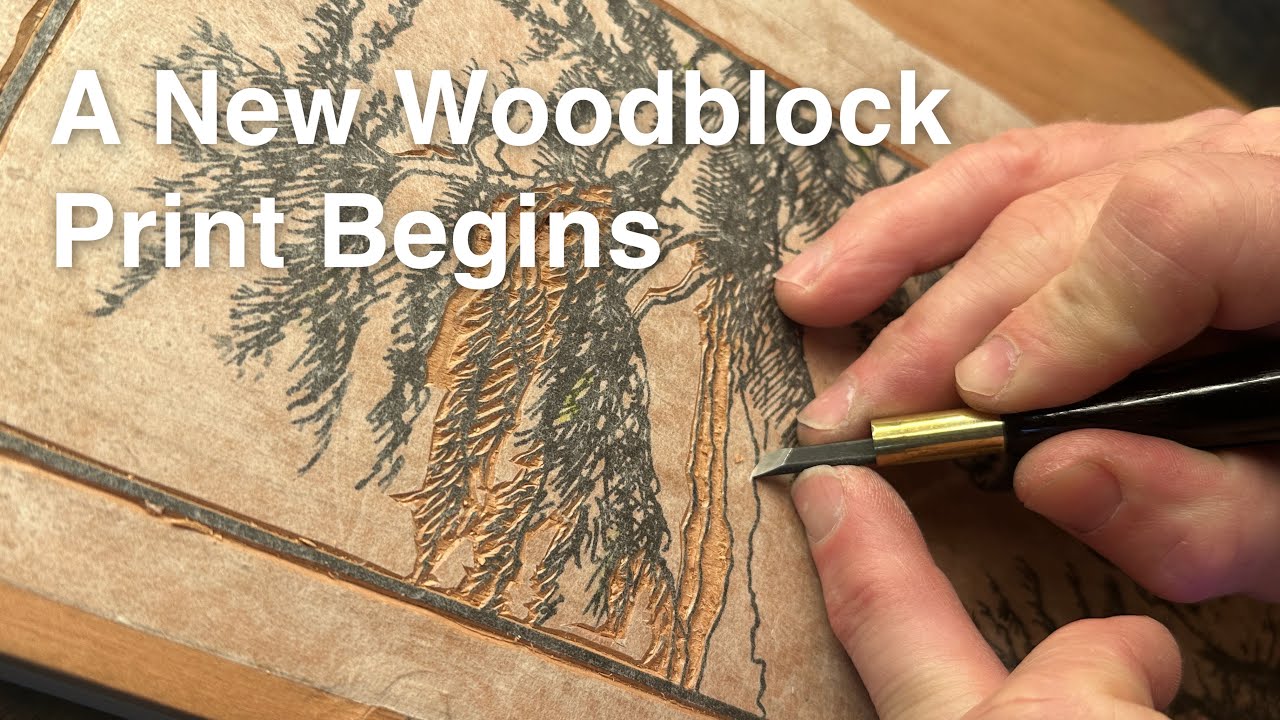 Как начать гравюру на дереве #woodblockprint #mokuhanga