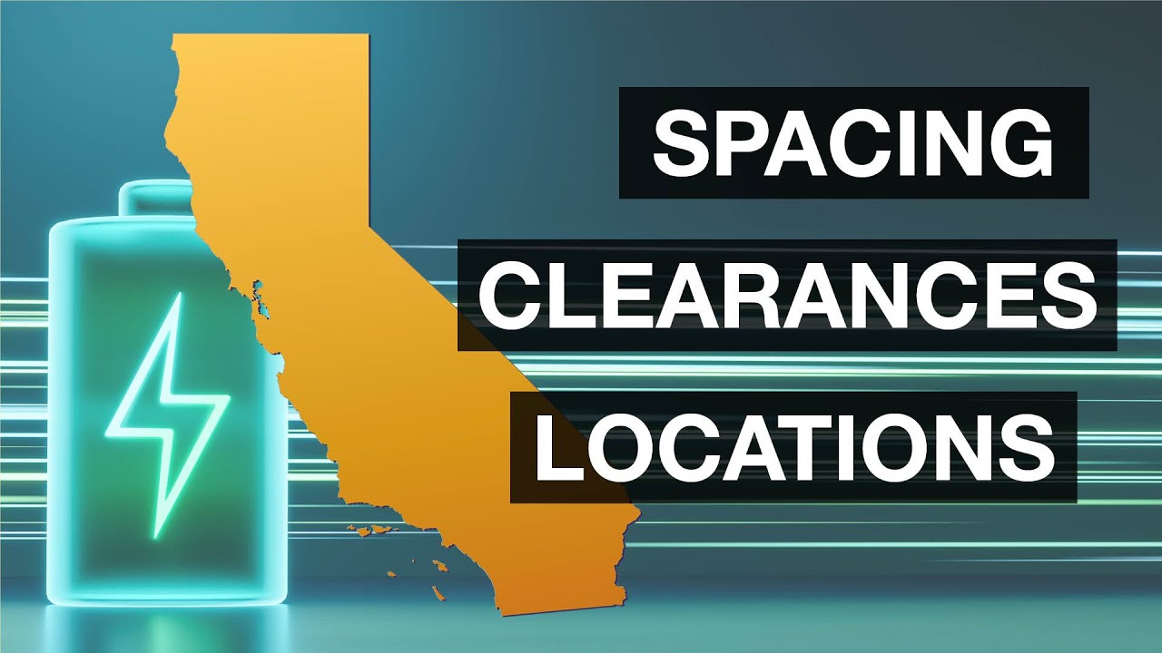 2022 California Building Code R328 Energy Storage Systems