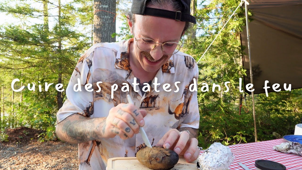Camping sur le bord d'un lac, patates dans le feu & mode ralenti activé