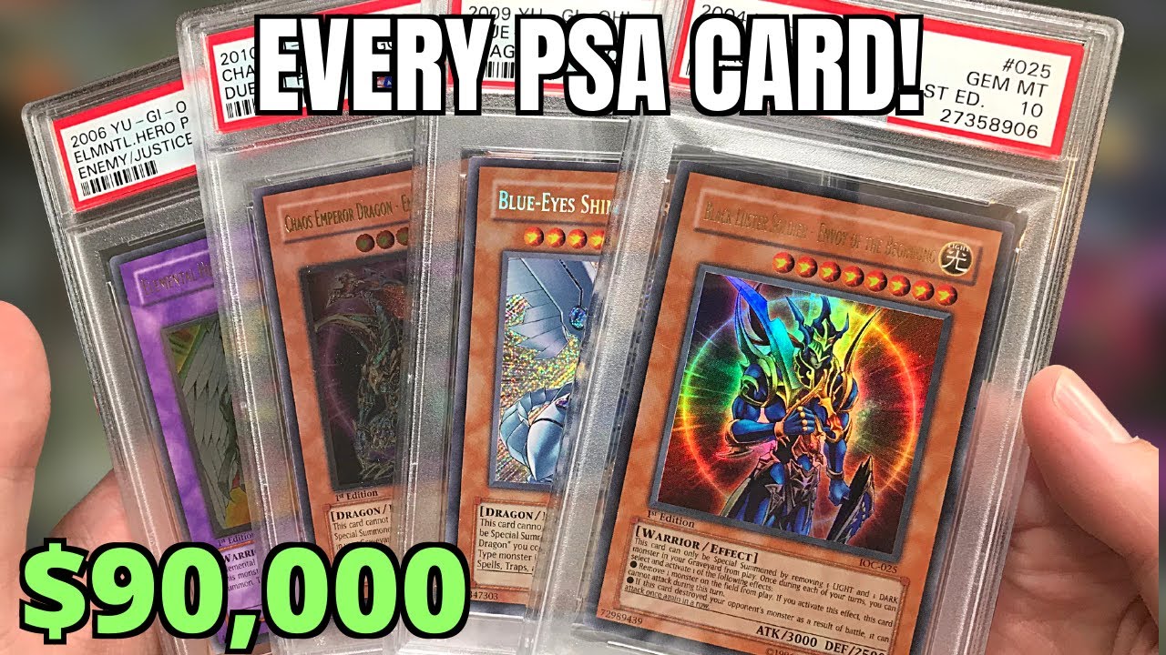 Моя коллекция Yugioh с рейтингом PSA ($90 000)