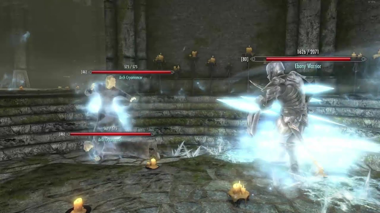 Skyrim Battles - Arch Cryomancer vs. Wispmother, Forgemaster, Dukaan, and more