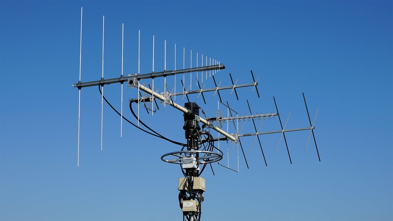 Satellitenantennenanlage für den Amateurfunk