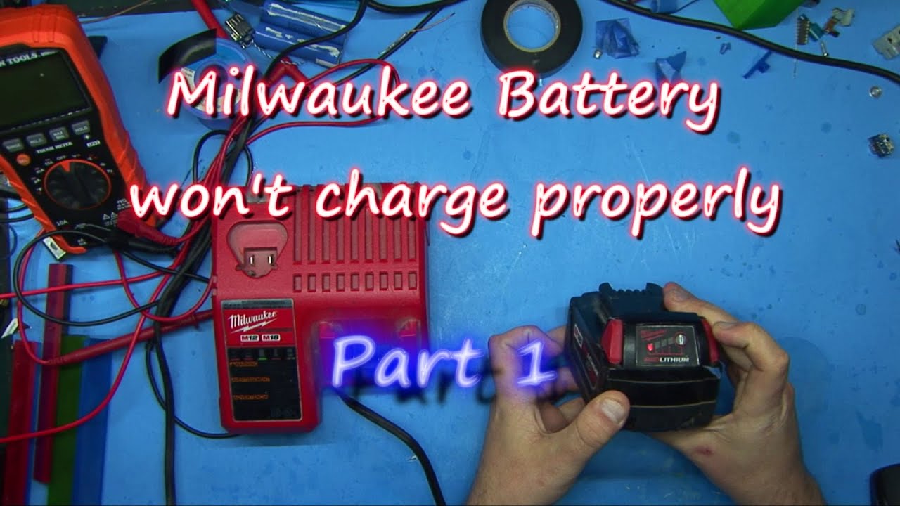 поздняя ночь Milwaukee Battery Repair часть 1 - 067 #milwaukee #repair