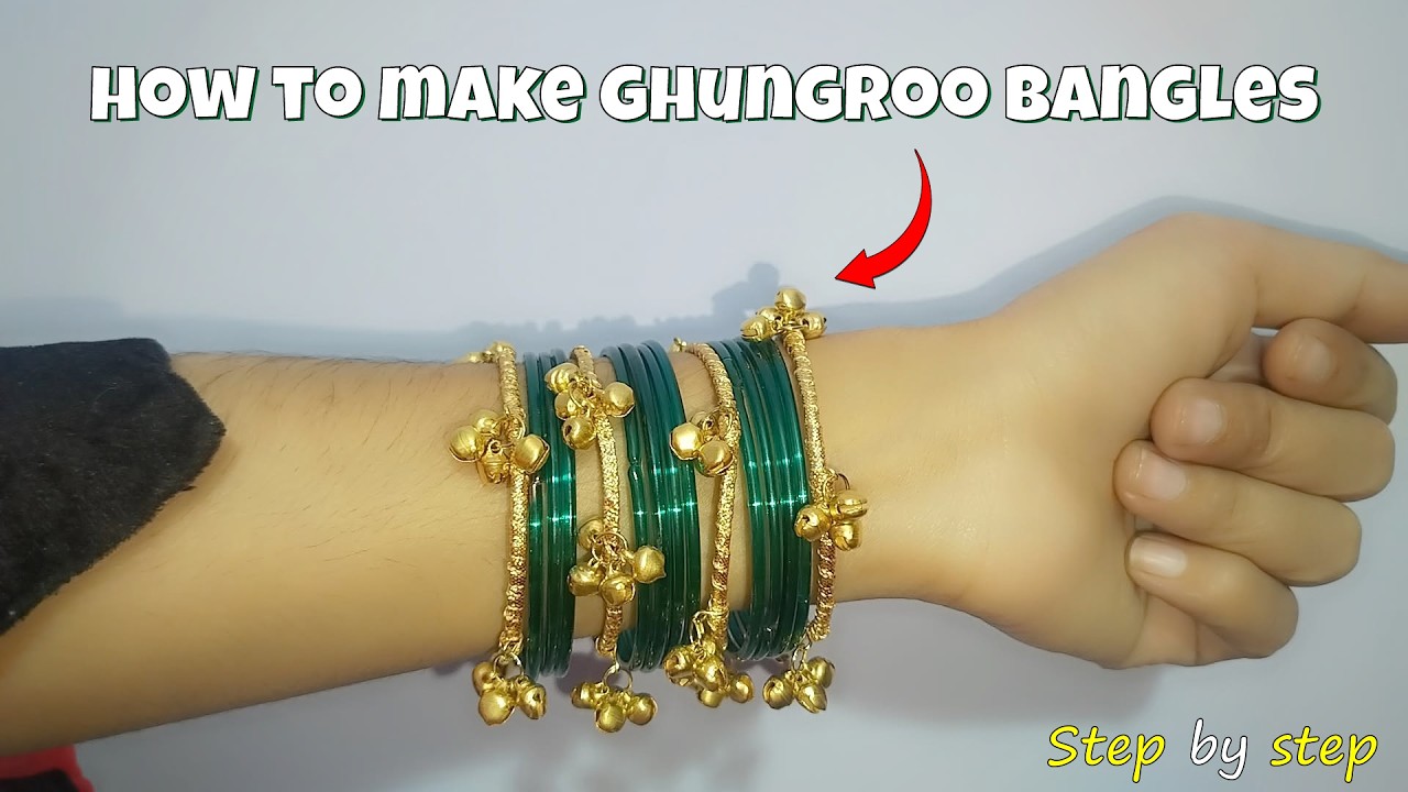 How to make Ghungroo bangles at home ✨🎀 | Kashmiri bangles