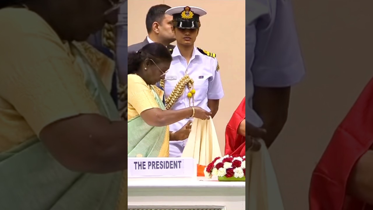 ADC Yashasvi Solanki 😍 The First Woman Navy Officer Appointed as President's Aide-de-Camp