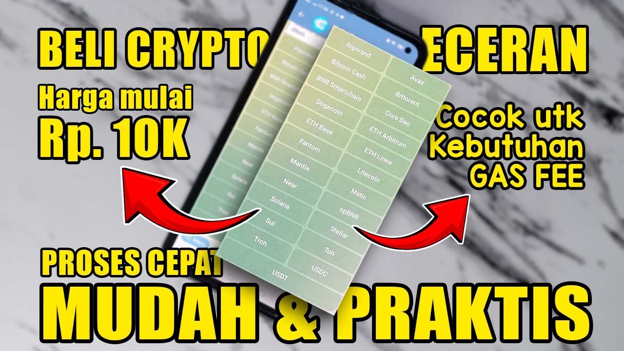 Cara Beli Crypto Eceran Murah, Cocok Untuk Gas Fee | BKD tutorials Kripto Eceran Murah Kedai Crypto