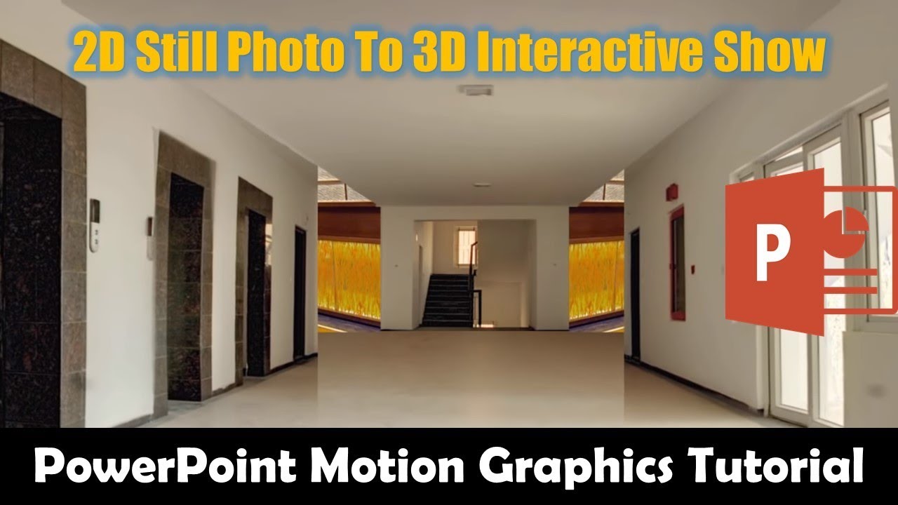How to Create 3D Movement from A Still Photo in PowerPoint Animations Tutorial