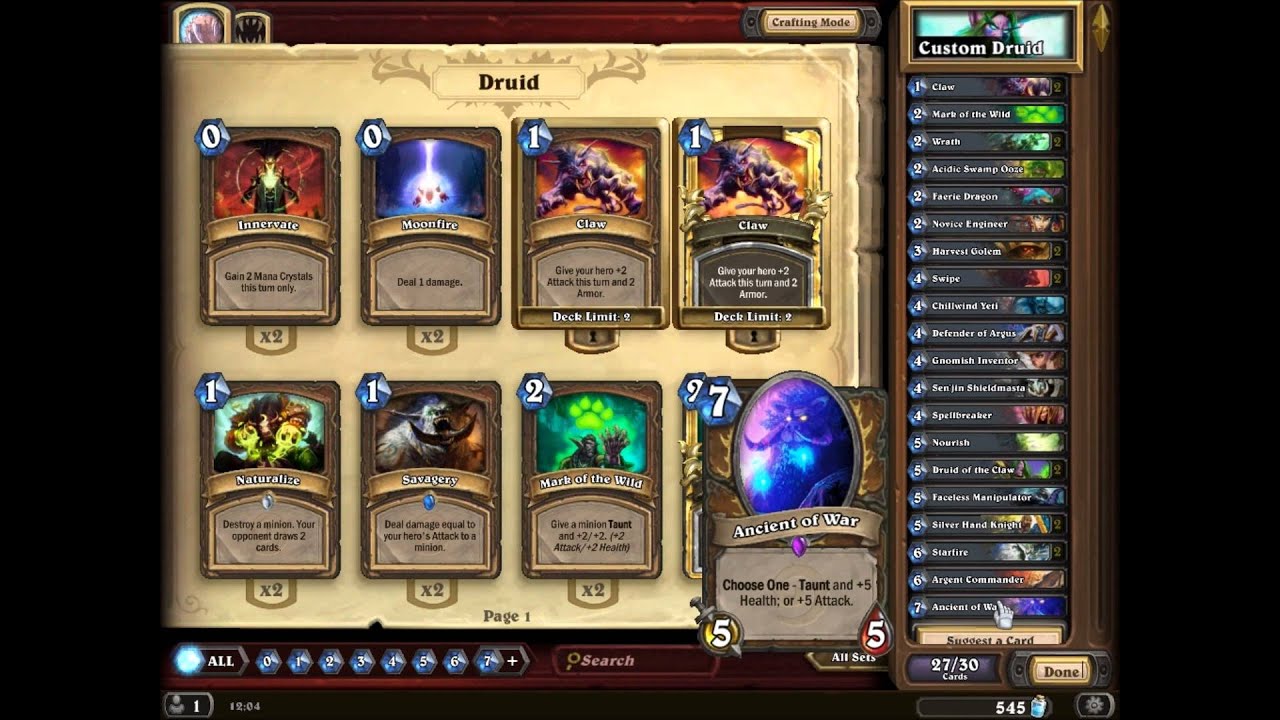 LokeHansen plays Hearthstone - #3 Making a Druid Deck and Completing Daily Quest "Druid Dominance"
