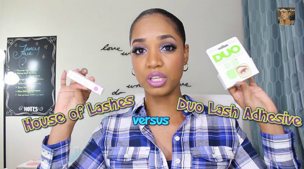 Latex-Free Eyelash Adhesive MATCH UP! | House of Lashes vs Duo