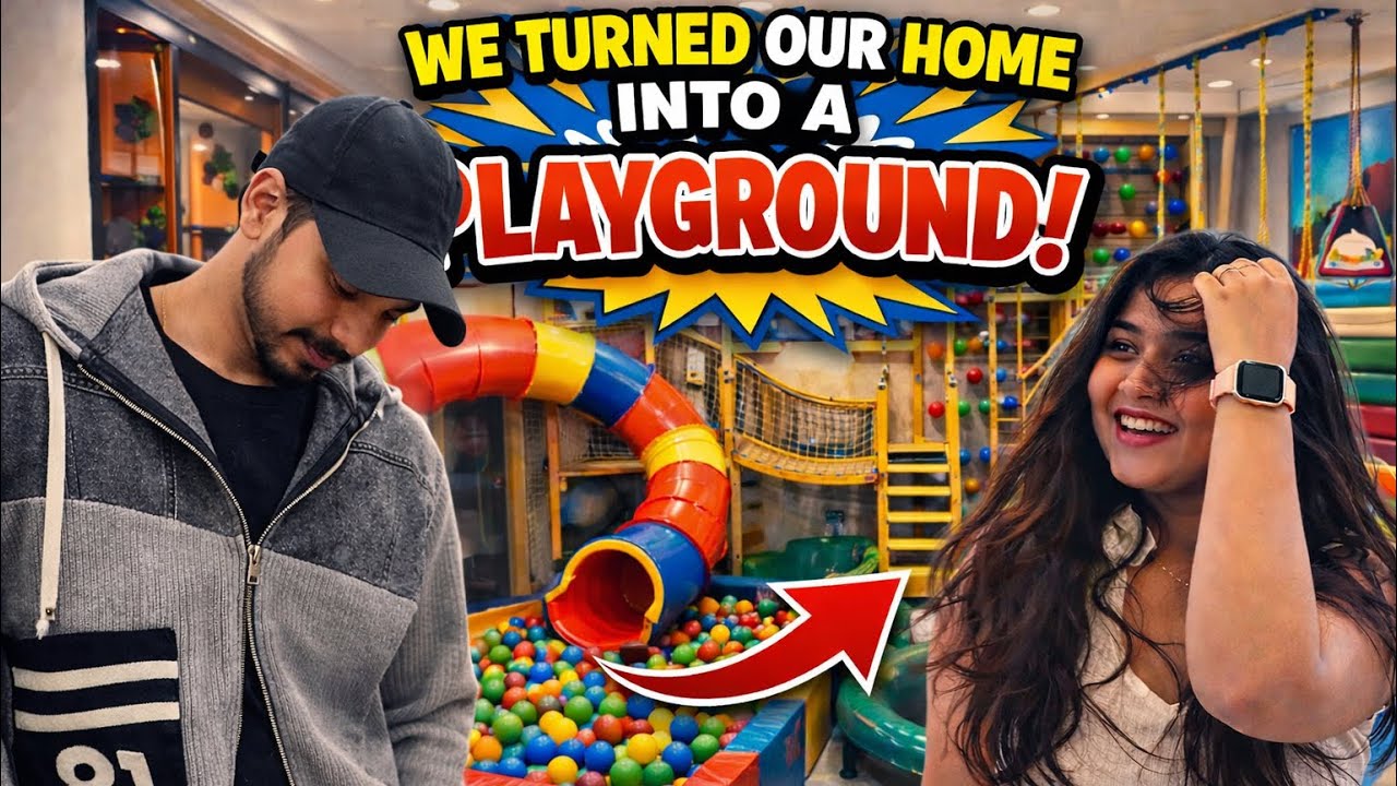 We turned our home into a playground😱|Badminton Match