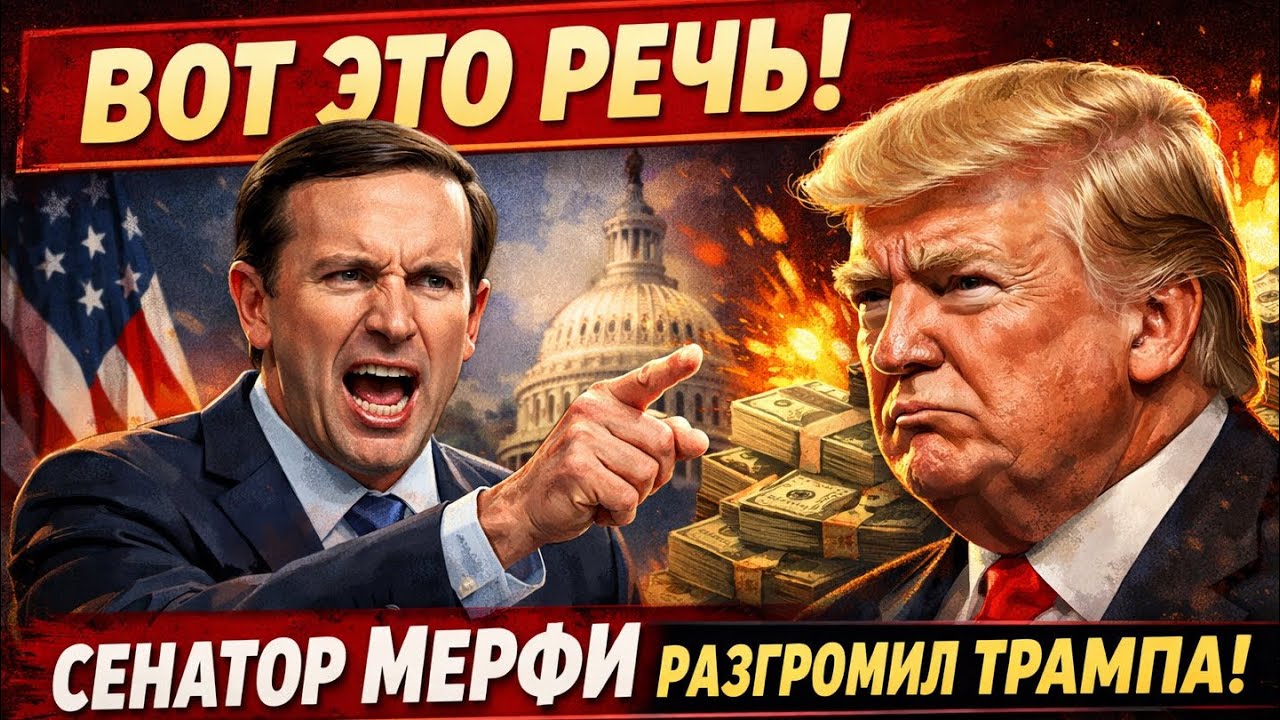ВОТ ЭТО РЕЧЬ! СЕНАТОР МЕРФИ РАЗГРОМИЛ ТРАМПА ЗА НЕВЕРОЯТНУЮ КОРРУПЦИЮ И ПРОДАЖУ БЕЗОПАСНОСТИ США