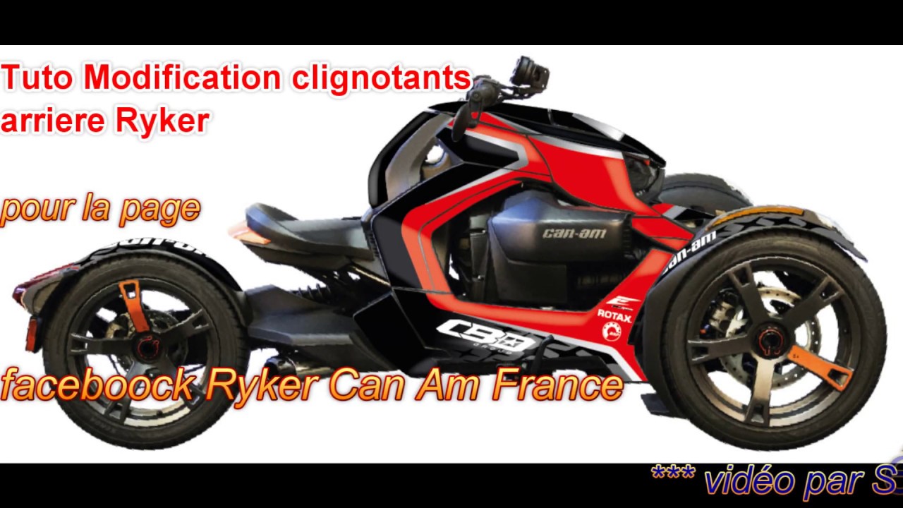 Tuto modification des clignotants arrière sur un Ryker Can Am
