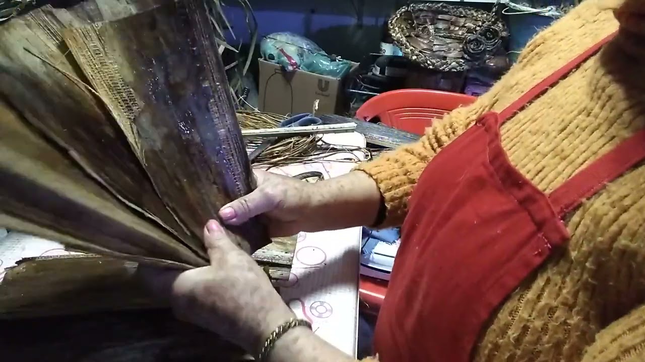 fibra de bananeira e uma agulha  vídeo  imperdível/ideia incrivel