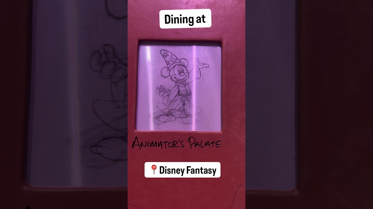 Ужин в ресторане Animator&rsquo;s Palate на корабле Disney Fantasy &mdash; круизная компания Disney Cruise Li...