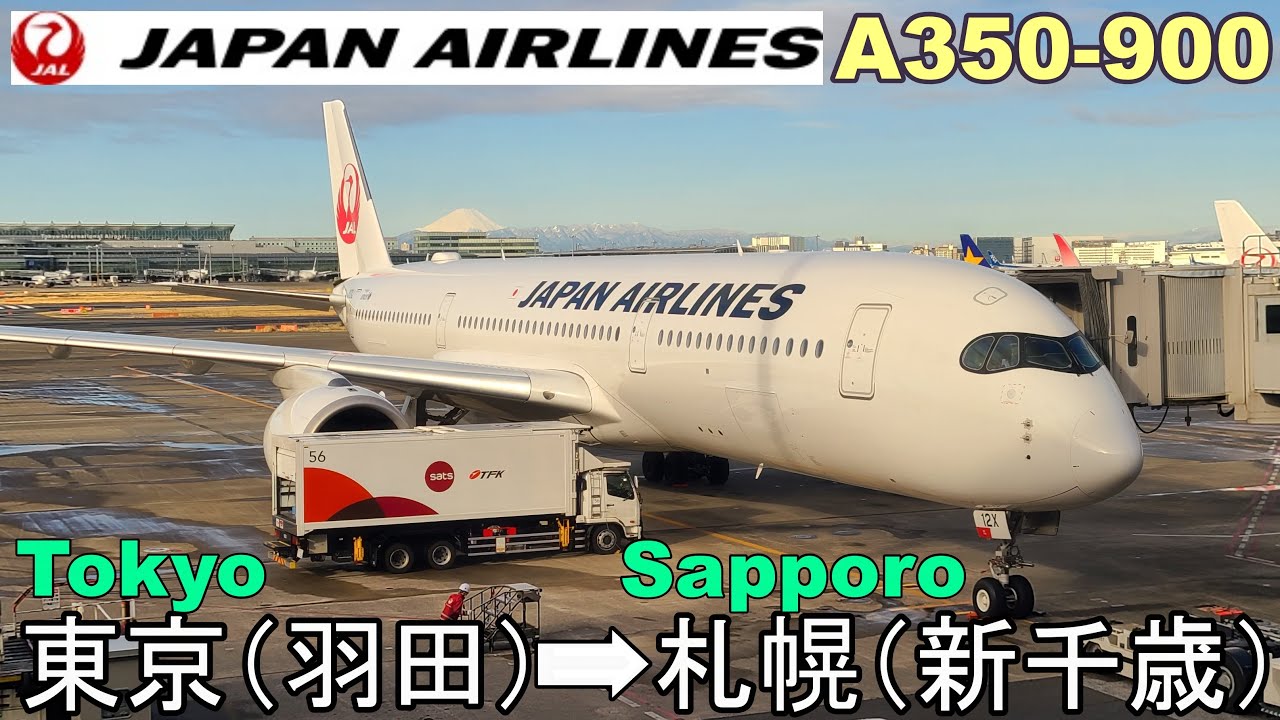 【JAL 羽田→札幌】エアバスA350-900で大雪の新千歳へ✈️