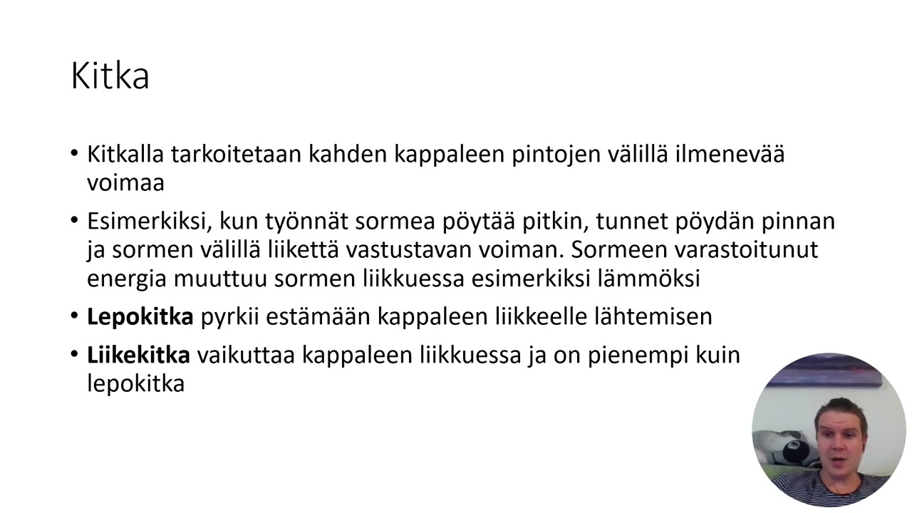 Fysiikka: Kitka